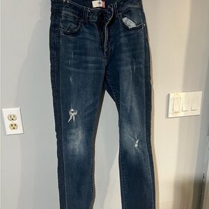 CAbi Women's Dark Blue Straight Leg Jeans